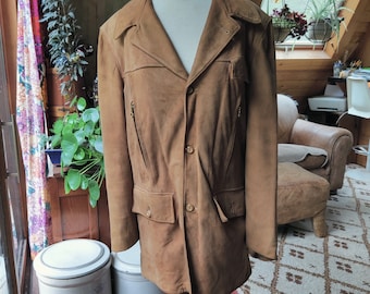 Vintage 40s 50s Californian Suede Jacket Mens M Womens L