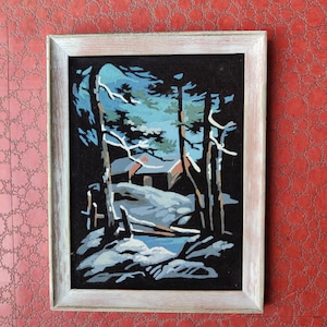 70's Velvet Painting - Etsy