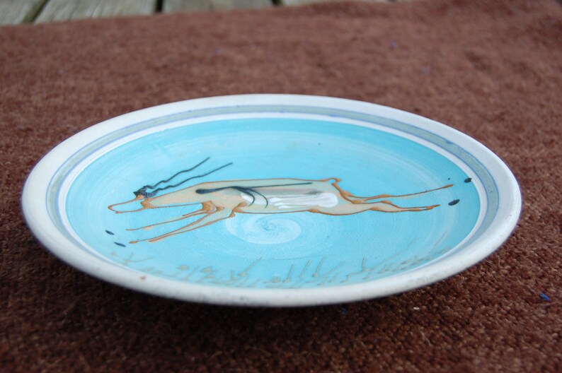 Southwestern Native American Pottery Plate Unglazed Impressed Etsy