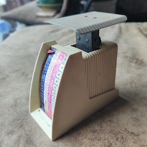 1970s Postal Scale Hanson July 1976 USA Red White Blue Bicentennial Patriotic 1 lb. Model 150