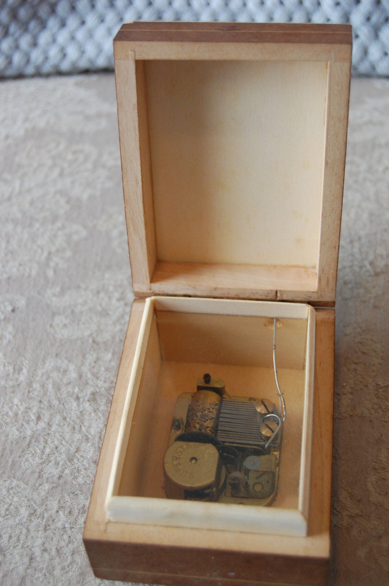 Hummel Wood Music Box Edelweiss Swiss Musical Movement Etsy