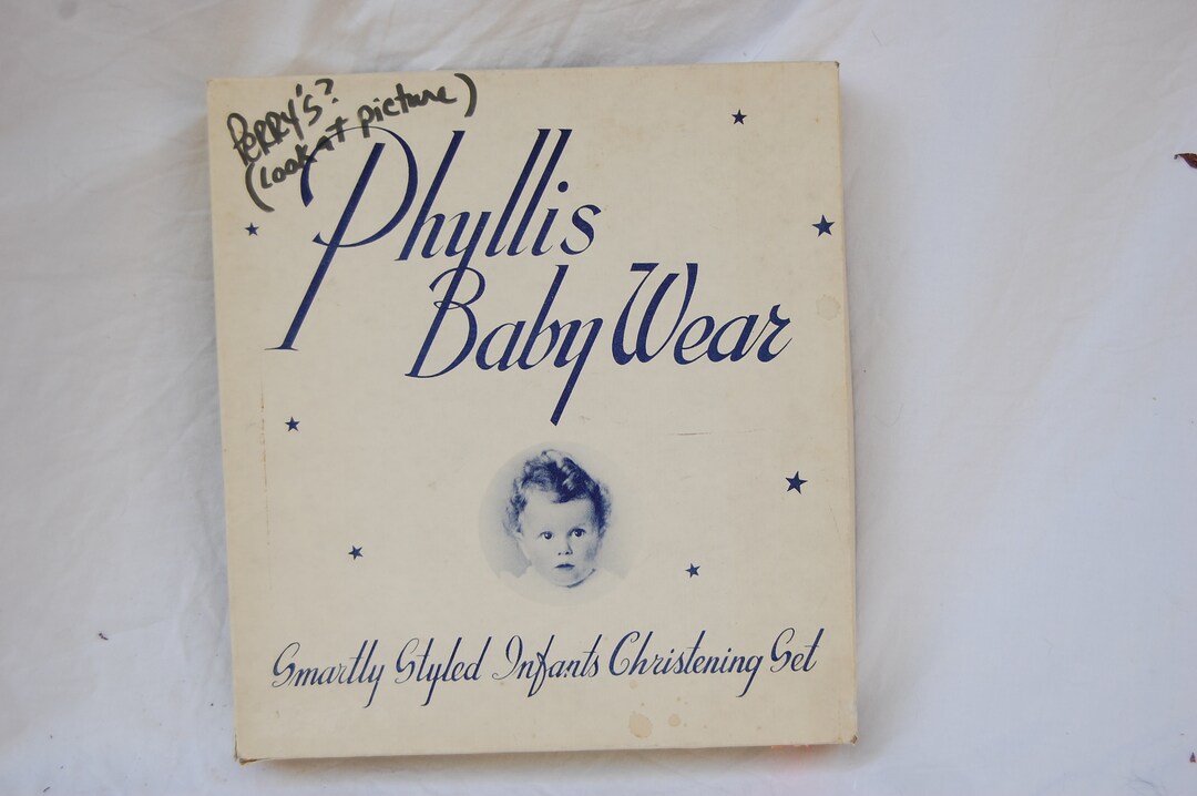 Vintage Phyllis Baby Wear Infants Christening Set 1950s Boys Vest Set 3