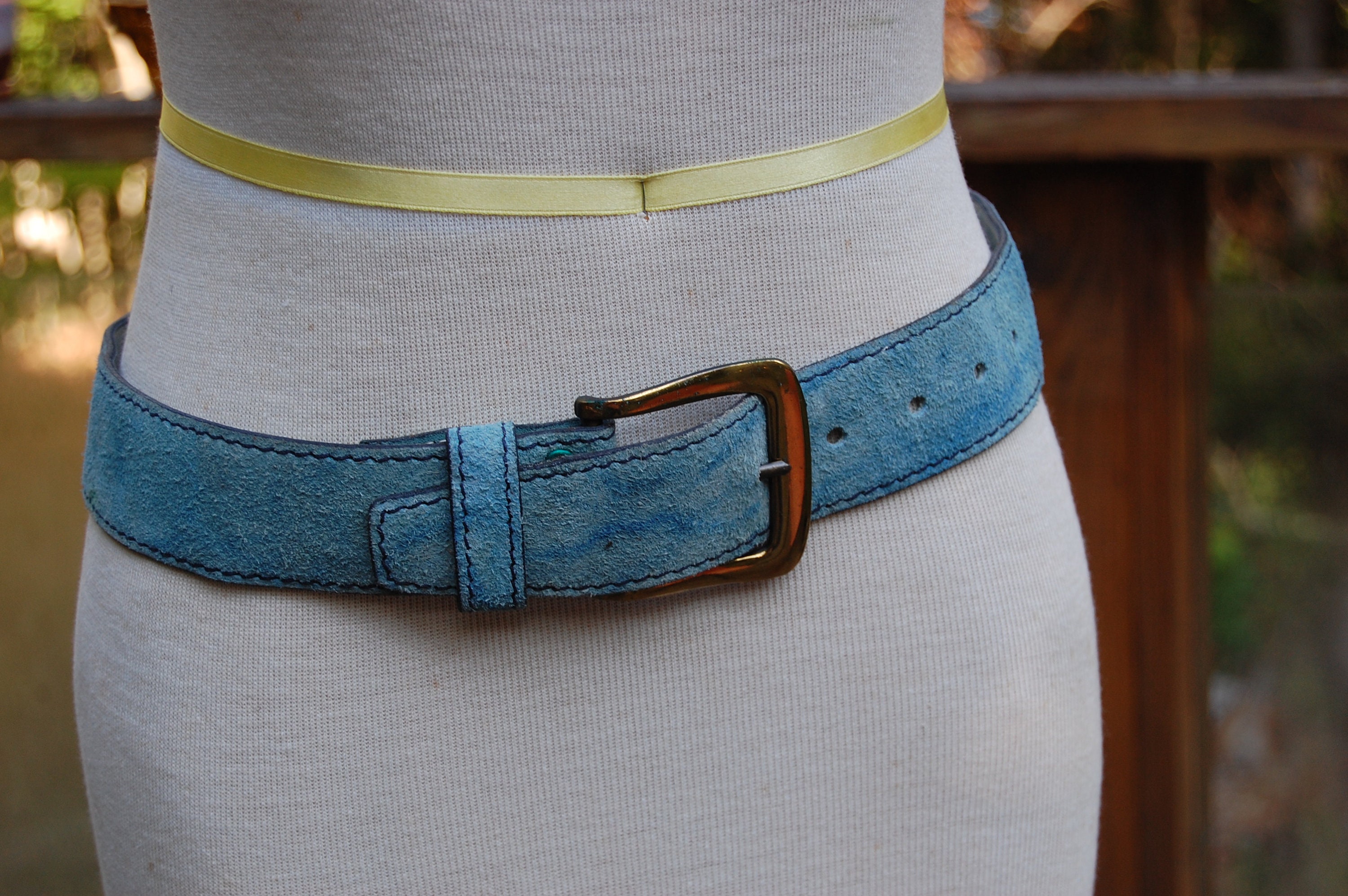 Vintage Rhinestone Belt Western Diamond Embellished Belt Buckle Belt Jeans  Black Blue 48 inch