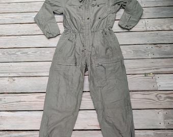 Vintage RAKA German Military Flight Suit Jumpsuit Coverall Tactical Combat Cotton READ