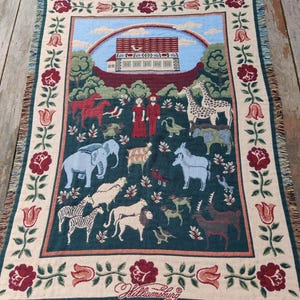 Goodwin Weavers vintage ブランケット ラグ USA製 Vintage Goodwin Weavers Golf Tapestry Throw Blanket Made in