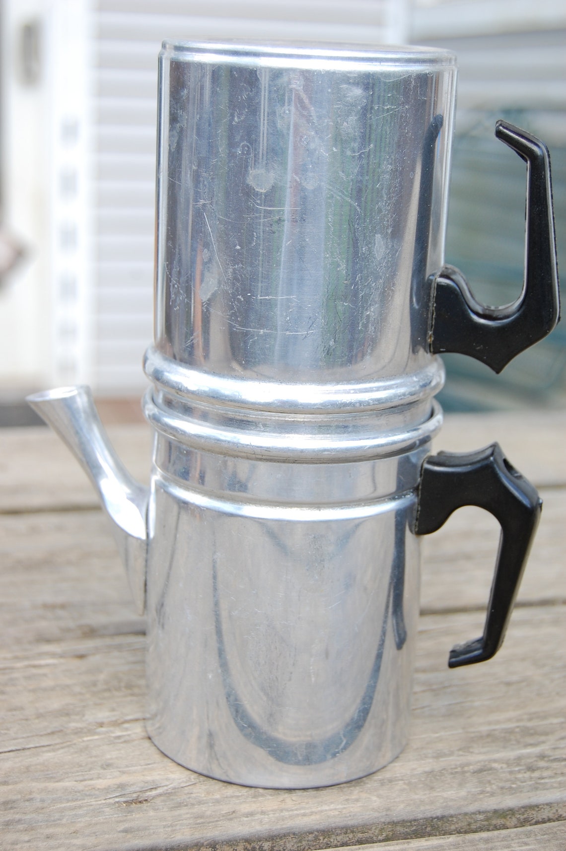 Espresso Pot Italy Aluminum Flip Drip Stovetop Coffee Maker Etsy