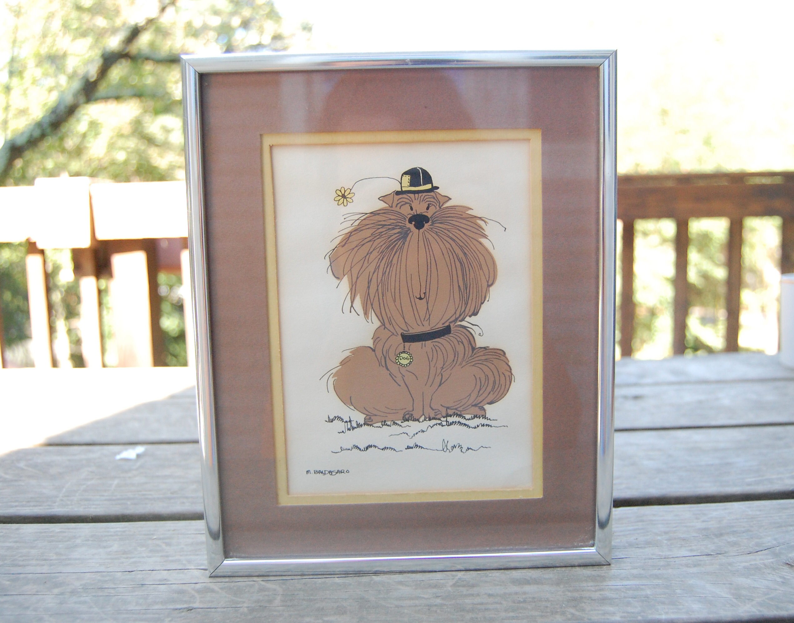 Marguerite Baldasaro Dog Print 1970s Pop Art 1970s Dog Art Etsy