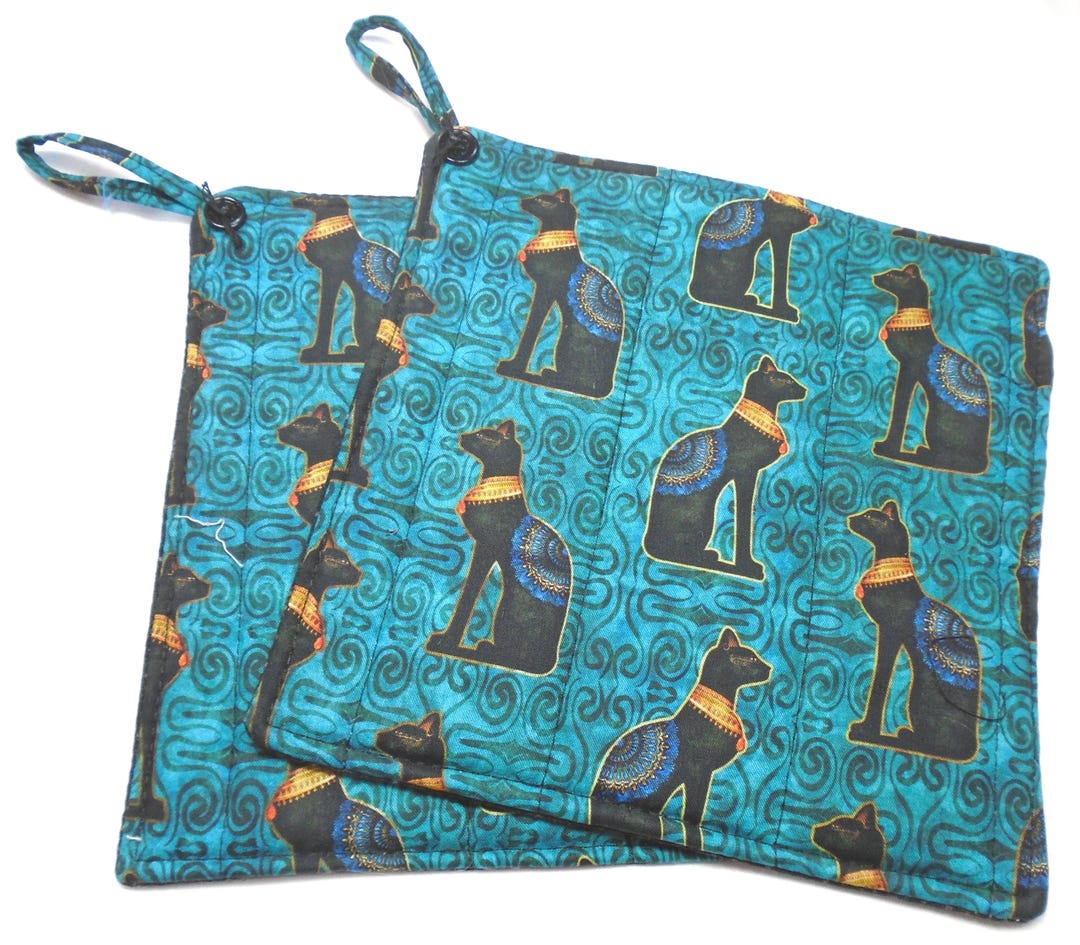 Egyptian Crowned Cat KL2412036CL Quilted Tote Bag main image 1