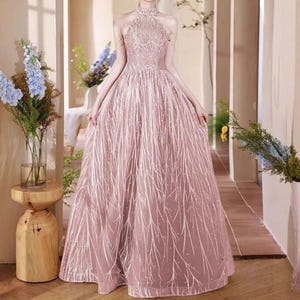 Senior Elegant Pink Prom Dress,Formal Dress Fairy,Evening Dress,Birthday Graduation Bridesmaid Dress,Cocktail Dress,Prom Dress,Party Dress