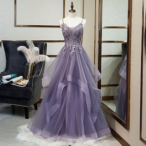 Purple Ball Dress,Evening Dress,Birthday Graduation Bridesmaid Dress,Cocktail Dress,Elegant Party Dress,Party Dress,Formal Dresses Fairy
