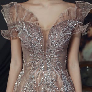 Luxury Coffee Formal Evening Prom Dress,Fairy Ball Dress,Birthday Graduation Bridesmaid Dress,Cocktail Dress,Elegant Party Dress,Woman Dress