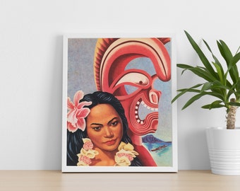 Impression du menu du dîner SS Cleveland Hawai'i 1954