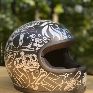 Individuell bemalte Motorradhelm-Designs (ohne Helm)