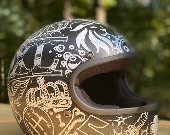 Custom Painted Motorcycle Helmet Designs (Does NOT Include Helmet)