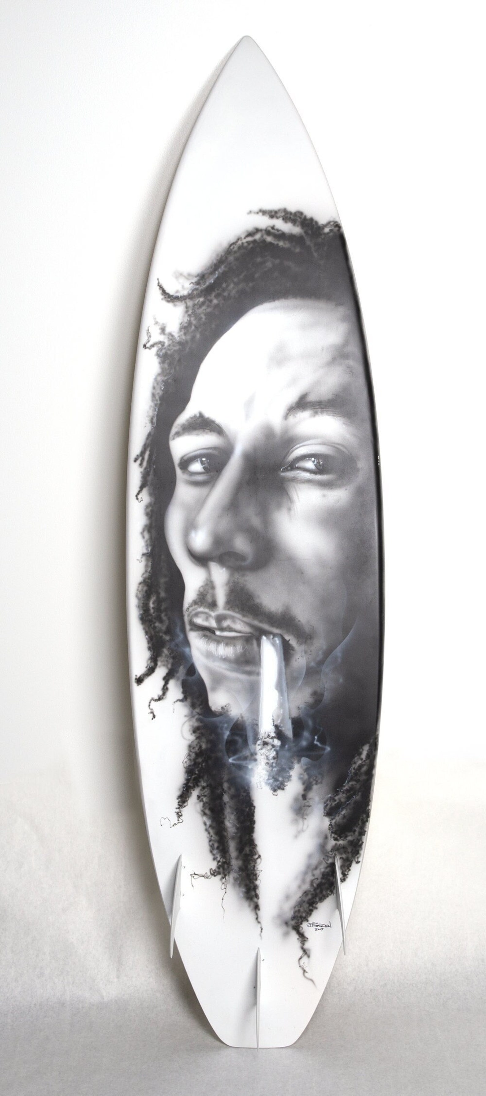 Custom Bob Marley Surfboard, Reggae, Rasta, Surfing, Surf Art Etsy