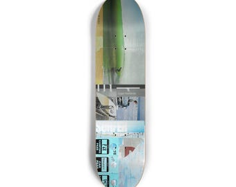 Skateboard, "OBX Passes", Original Surf Collage Reproduction, Outer Banks, Hawaii, Surfing, Tiki, Surfing, Surf Art