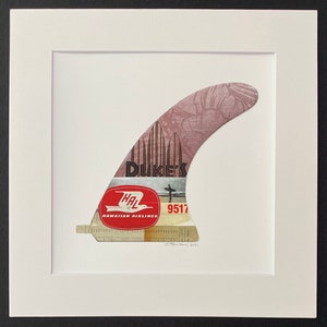 Duke’s - Hawai’i Giclee Print Surf Art Surfboard Fin Collage