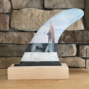 Greg Noll “Da Bull” Surf Art Surfboard Fin Collage (8inch)