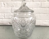 Anchor Hocking Glass Sandwich Cookie Jar