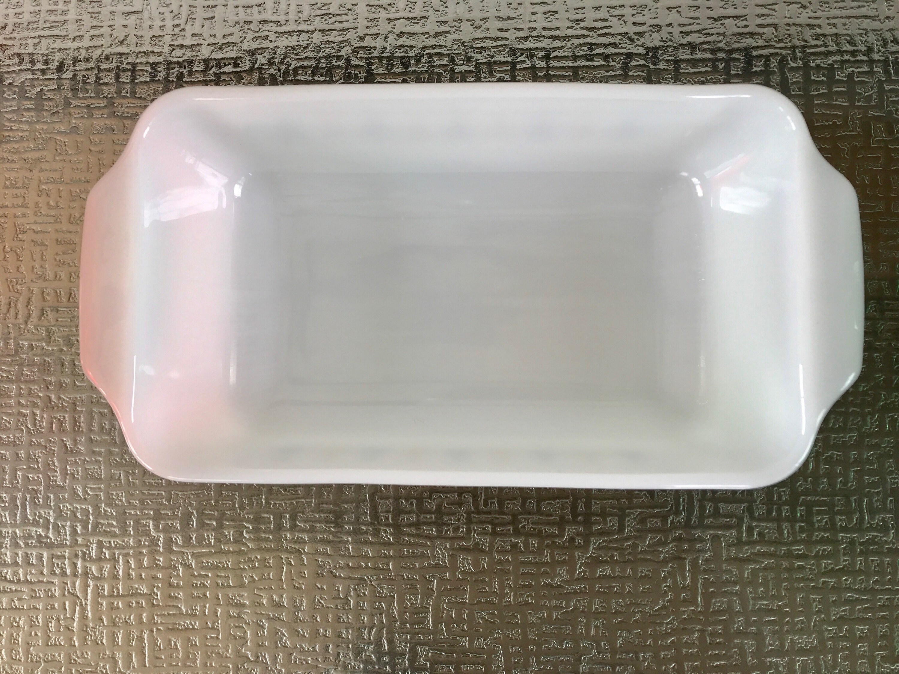 Anchor Hocking Fire King Candle Glow Pattern Ovenware Loaf Pan - Etsy