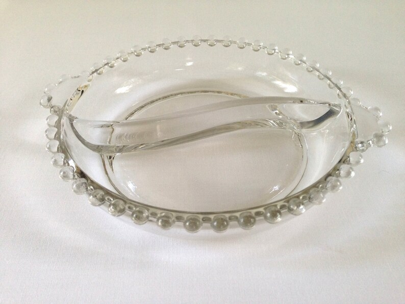 Imperial Glass Company Candlewick Divided Relish Dish Etsy