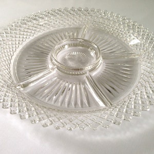 Hocking Glass Company Miss America Five Part Relish Tray