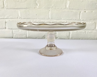 Jeannette Glass Company Harp Pattern Cake Stand