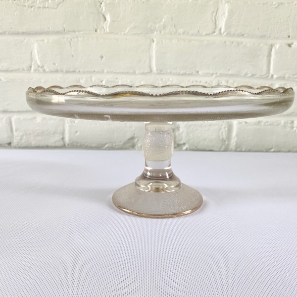 Jeannette Glass Company Harp Pattern Cake Stand