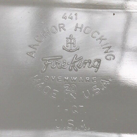 Anchor Hocking Fire King Candle Glow Pattern Ovenware Loaf Pan - Etsy