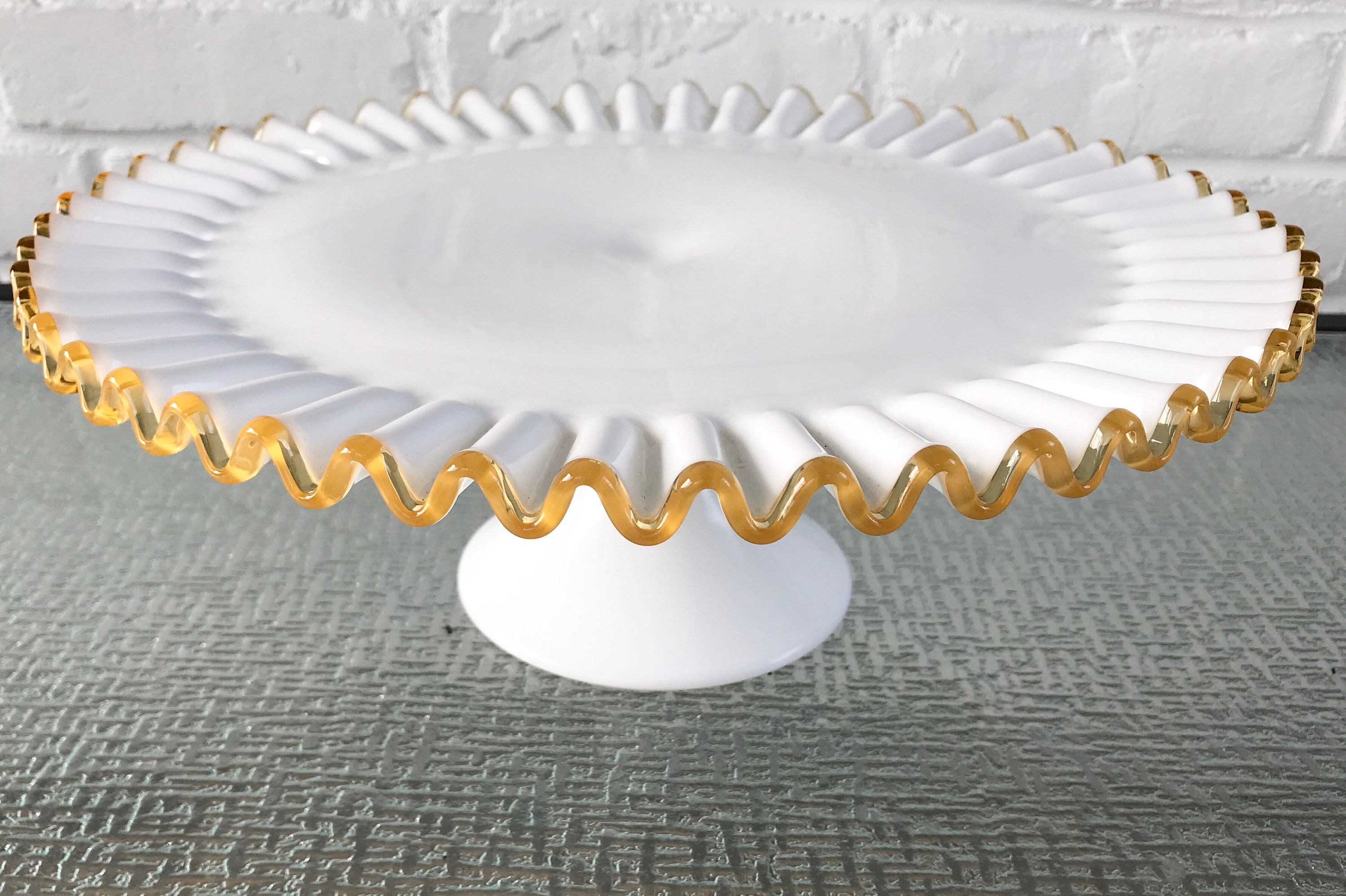 Fenton cake plate cheap