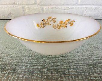 Federal Glass Company Golden Berry Serving Bowl