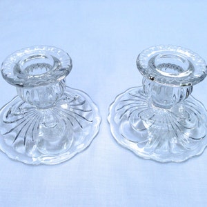 Cambridge Glass Co Caprice Candlesticks