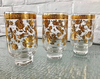 Culver Vintage Chantilly Hi Ball or Beverage Glasses
