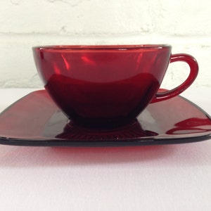 Anchor Hocking Charm Cup and Saucer Set