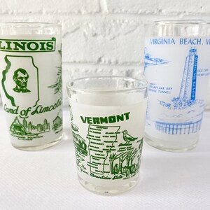 Federal Glass Mid Century Souvenir/Commemorative/Collector&#39;s State Glasses