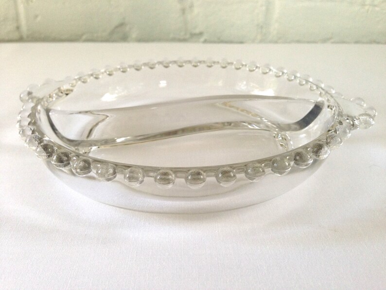 Imperial Glass Company Candlewick Divided Relish Dish Etsy