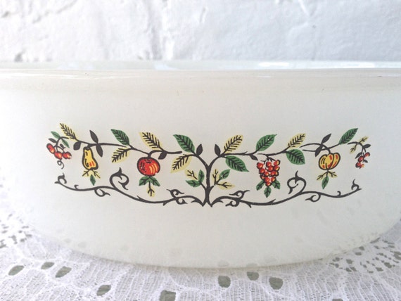 Anchor Hocking Fire King White Decal Ovenware - Etsy
