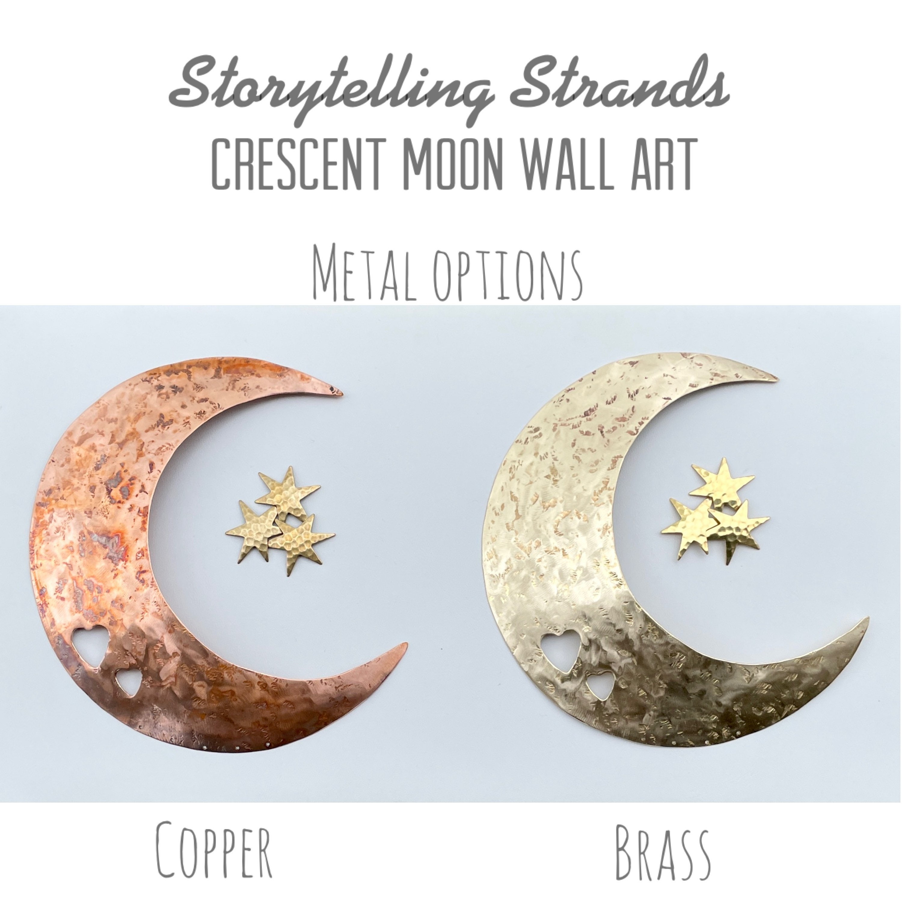 Crescent Moon Wall Art Crescent Moon Wall Hanging Brass Moon Etsy