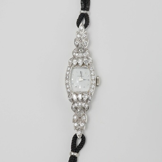 Vintage Watch, Hamilton Ladies Platinum Diamond Watch… - Gem