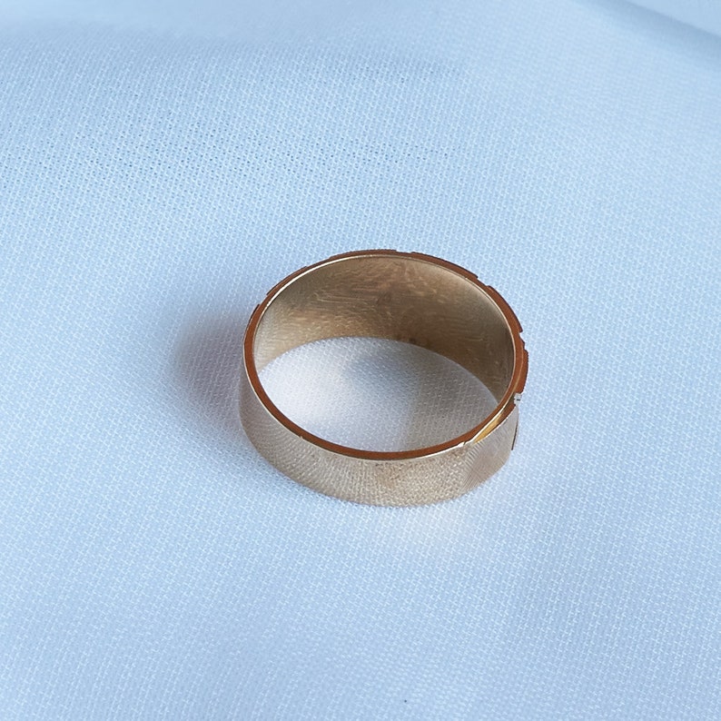 Anniversary Ring Gold Band Ring Gold X Band Ring Solid Solid 14K Gold Gift for Her Wedding Band Wedding Ring Size 6