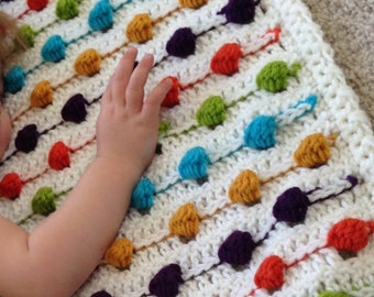 Crazy for Polka Dots - A Crochet Baby Blanket Pattern