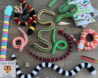 Crochet Snakes- PDF Crochet Ebook with 9 Snake Patterns