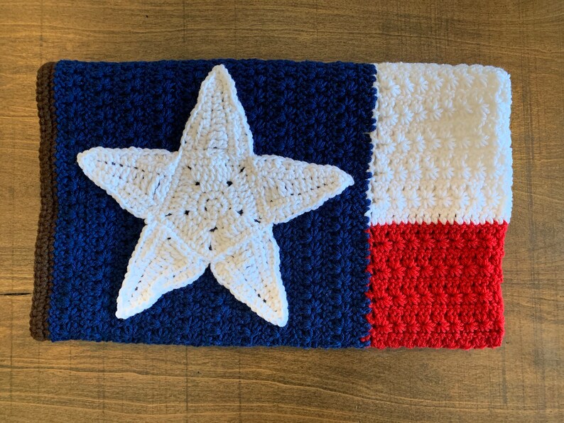 Texas Flag Crochet Baby Blanket Etsy