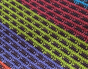 A Bouquet of Colors - Crochet Blanket Pattern