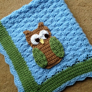 Little Hoot the Owl Crochet Baby Blanket Pattern