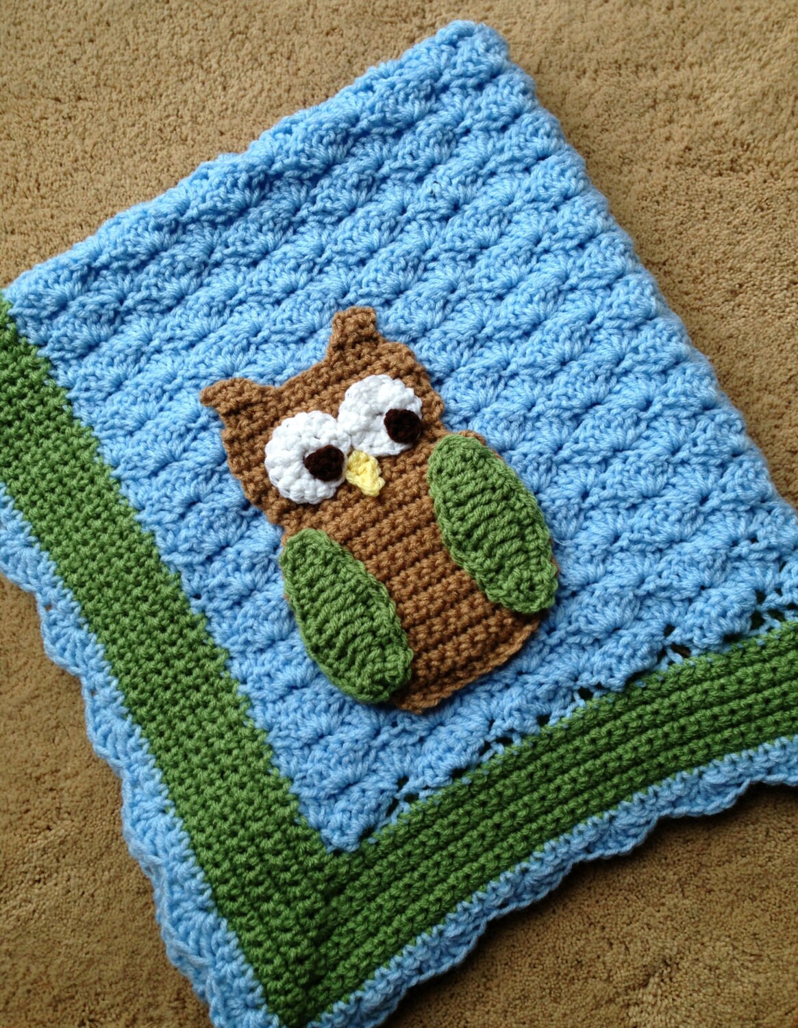 Crochet owl blanket new arrivals