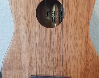 Kamaka sopraanukelele gouden label jaren 50 met koffer