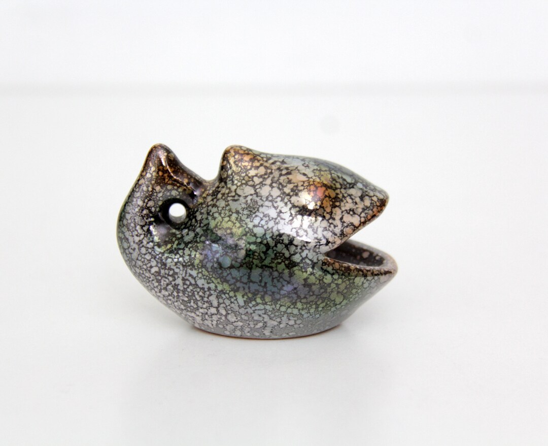 Vintage Toothpick Holder // Fish Ceramic Toothpick Holder // Etsy