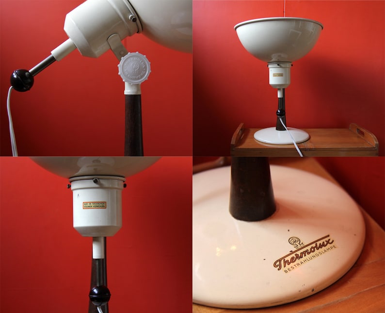 Vintage Lamp Industrial Desk Lamp Heat Lamp Thermolux Bestrahlungslampe