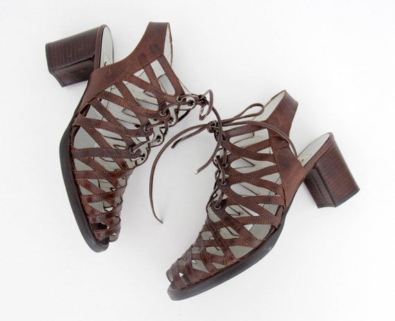 Vintage Shoes // 90's El Dantes Brown Leather Bloc